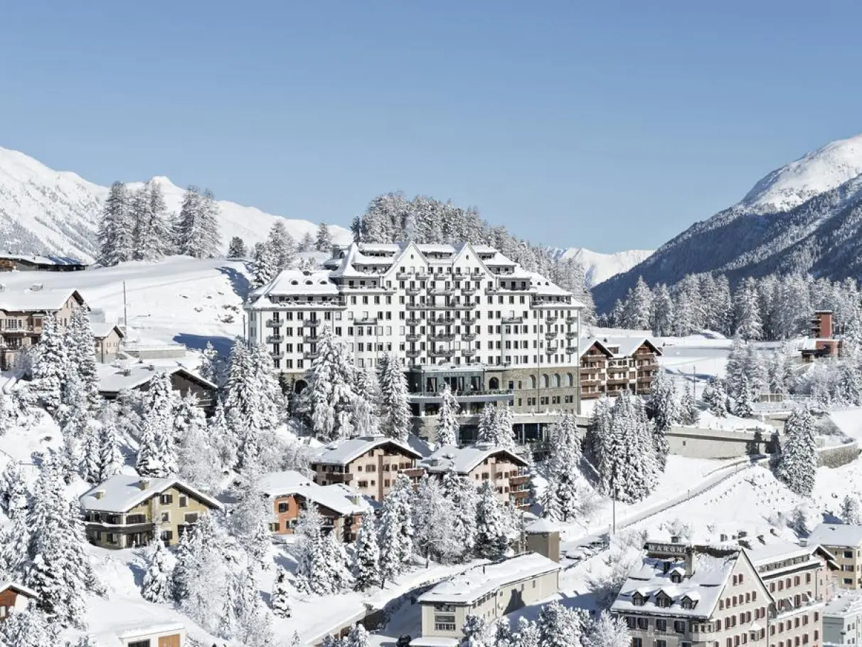 St. Moritz sous la neige